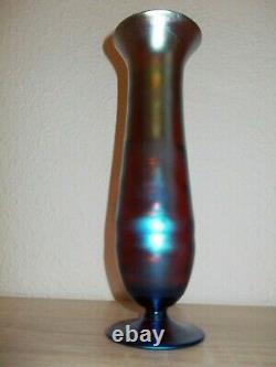 Wmf Myra Glasvase Art Déco Bauhaus Vase En Verre Höhe 25 CM Irisierend